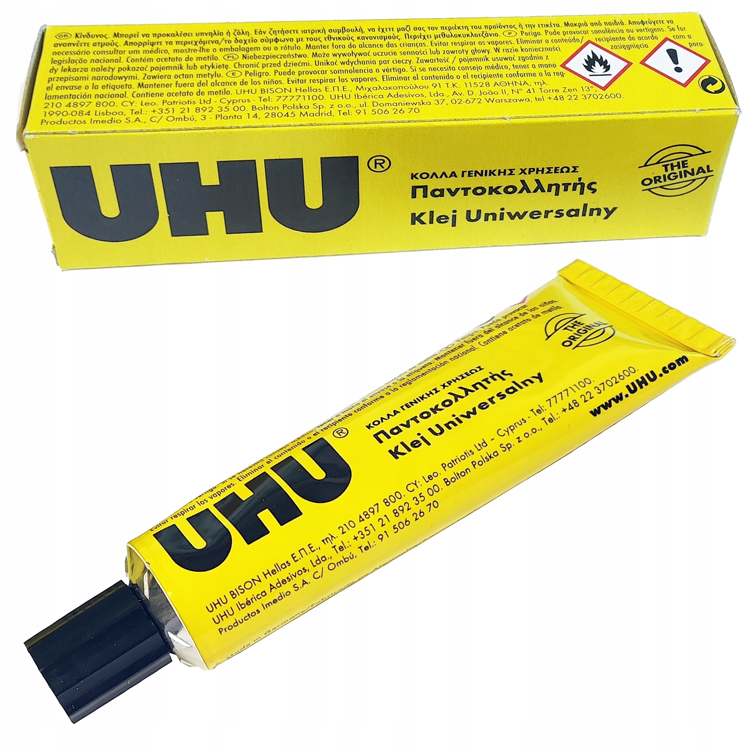 Klej Uniwersalny Mocny Szybki Tubka 35ml W Pudełku Uhu