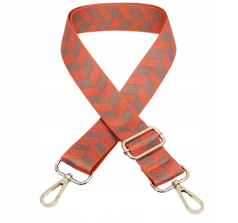 

Pasek Do Torebki Torby Regulowany Pomarańcz Złoty