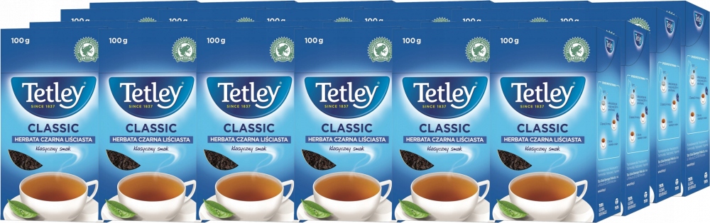 Herbata czarna Liściasta Classic Tetley 100 g x24