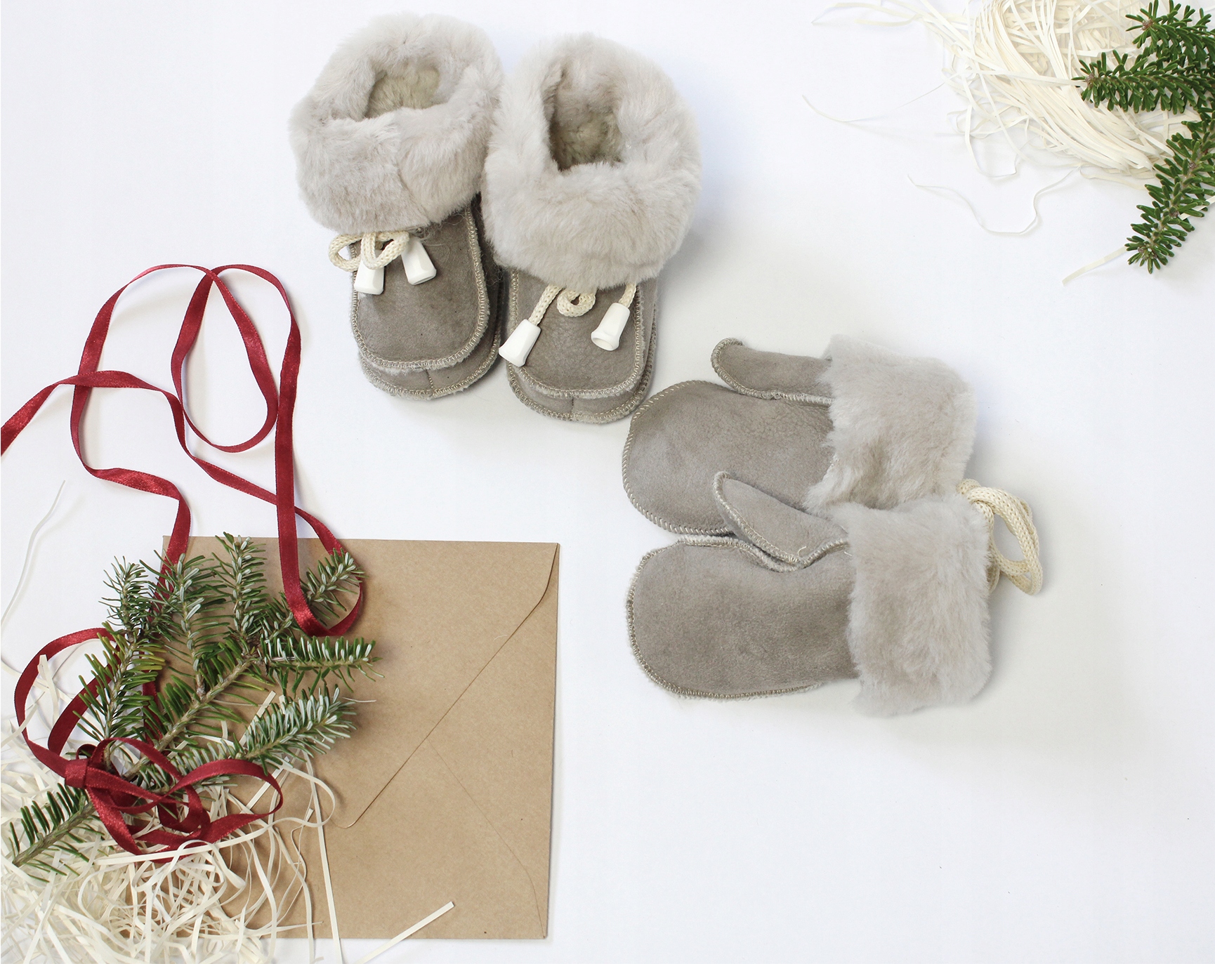 Butki niechodki + rękawiczki SZAROŚĆ Kod producenta 0