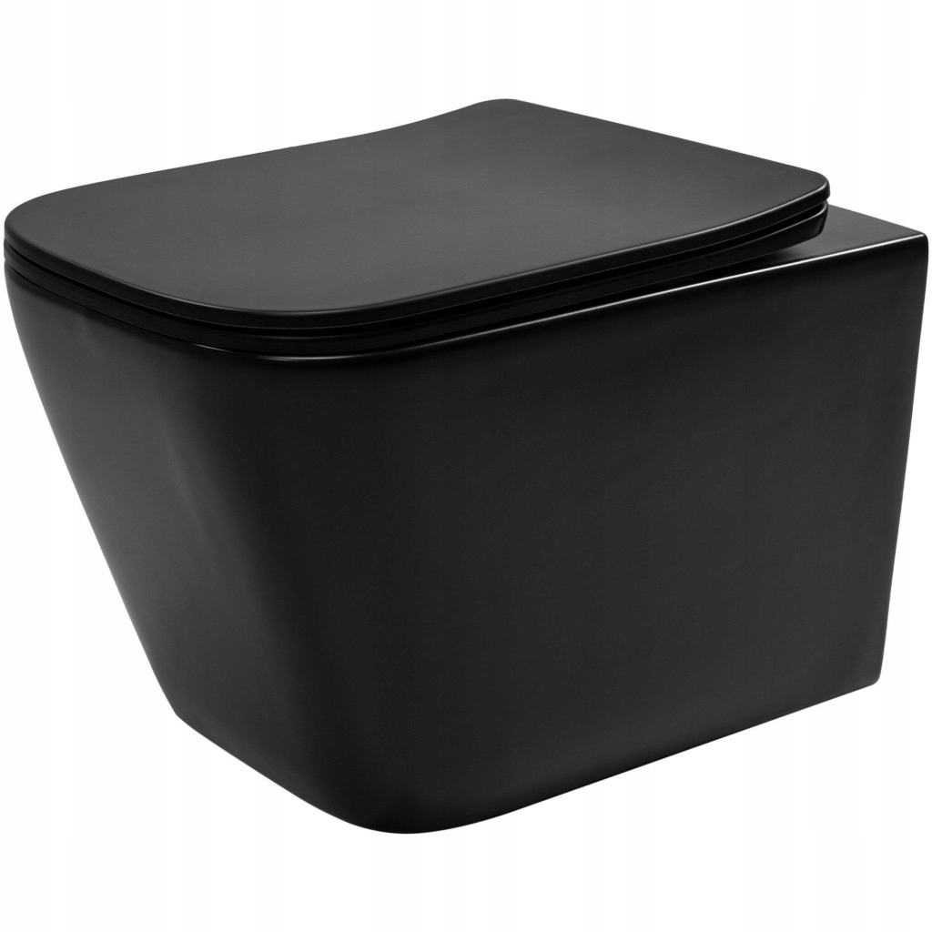 Závěsná Wc mísa Julio Black Matt (REA-C6550) /pa/