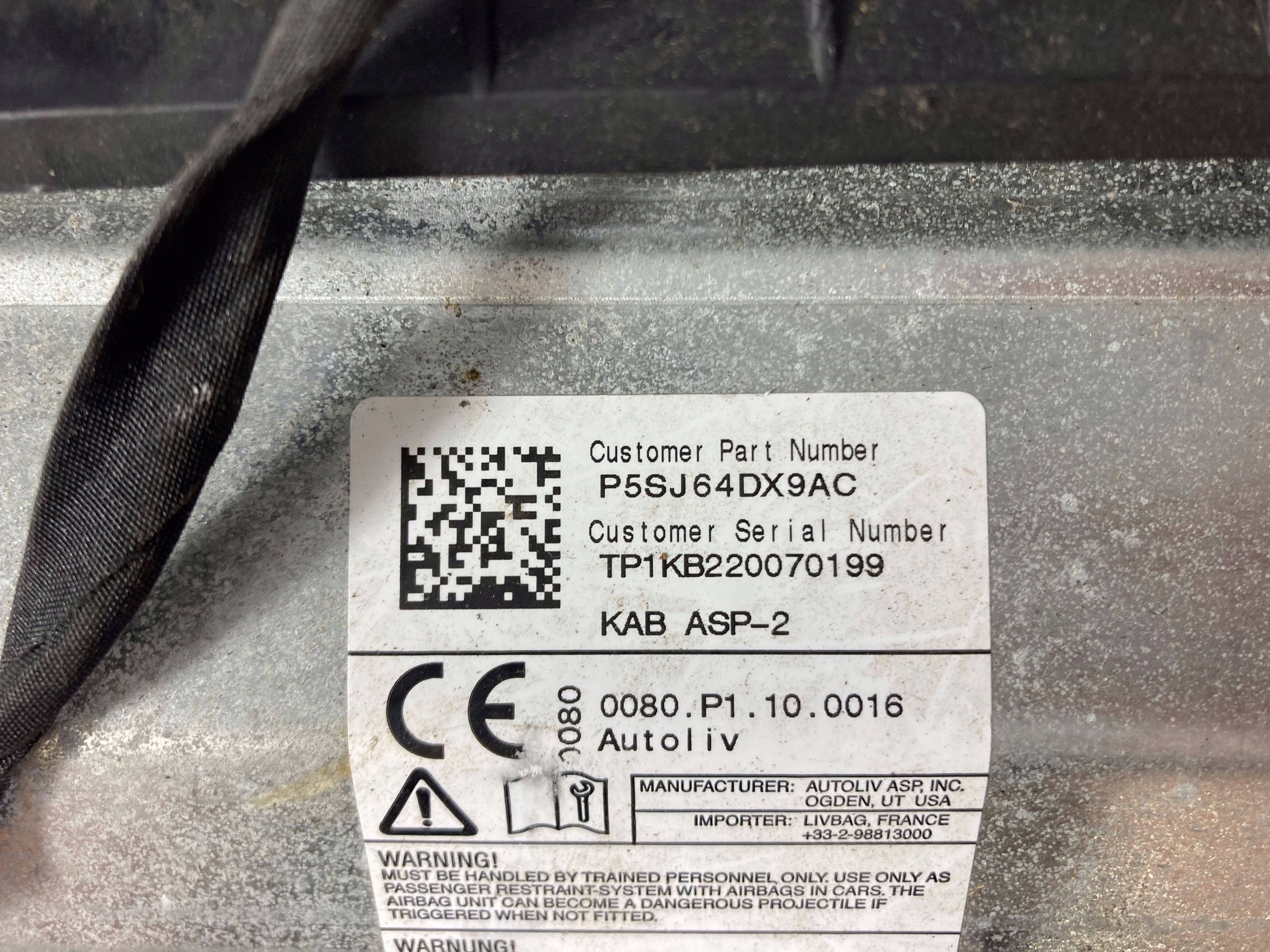 Dodge Durango 2014-25 airbag powietrzna GINOCCHIA airbag