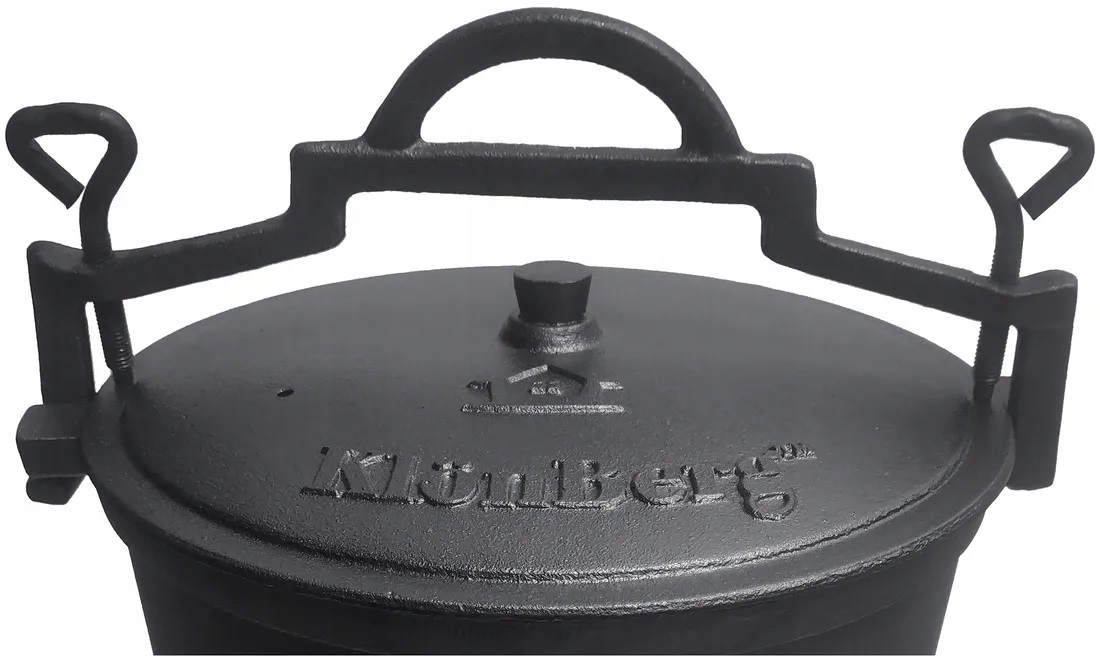 Kociołek stojący Garnek na OgniskoKLONBERG 10 l Kod producenta Kociołek Żeliwny Myśliwski Grill 10L KB-0905