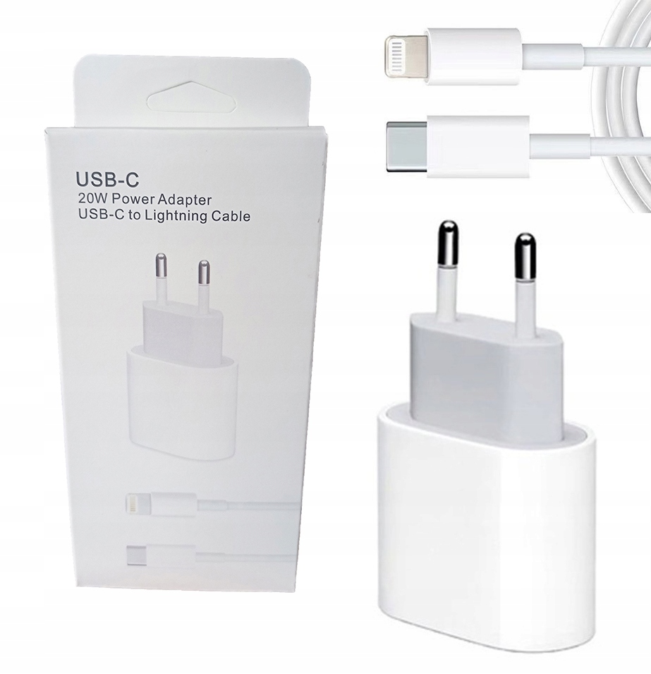 

Ładowarka Usb-c 20W Kabel 1M Do Iphone 12 13 Pro