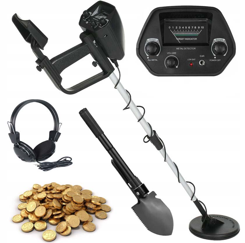 Profesionální Detektor Kovů, Detektor Regulace Vody Baterie Sluchátka