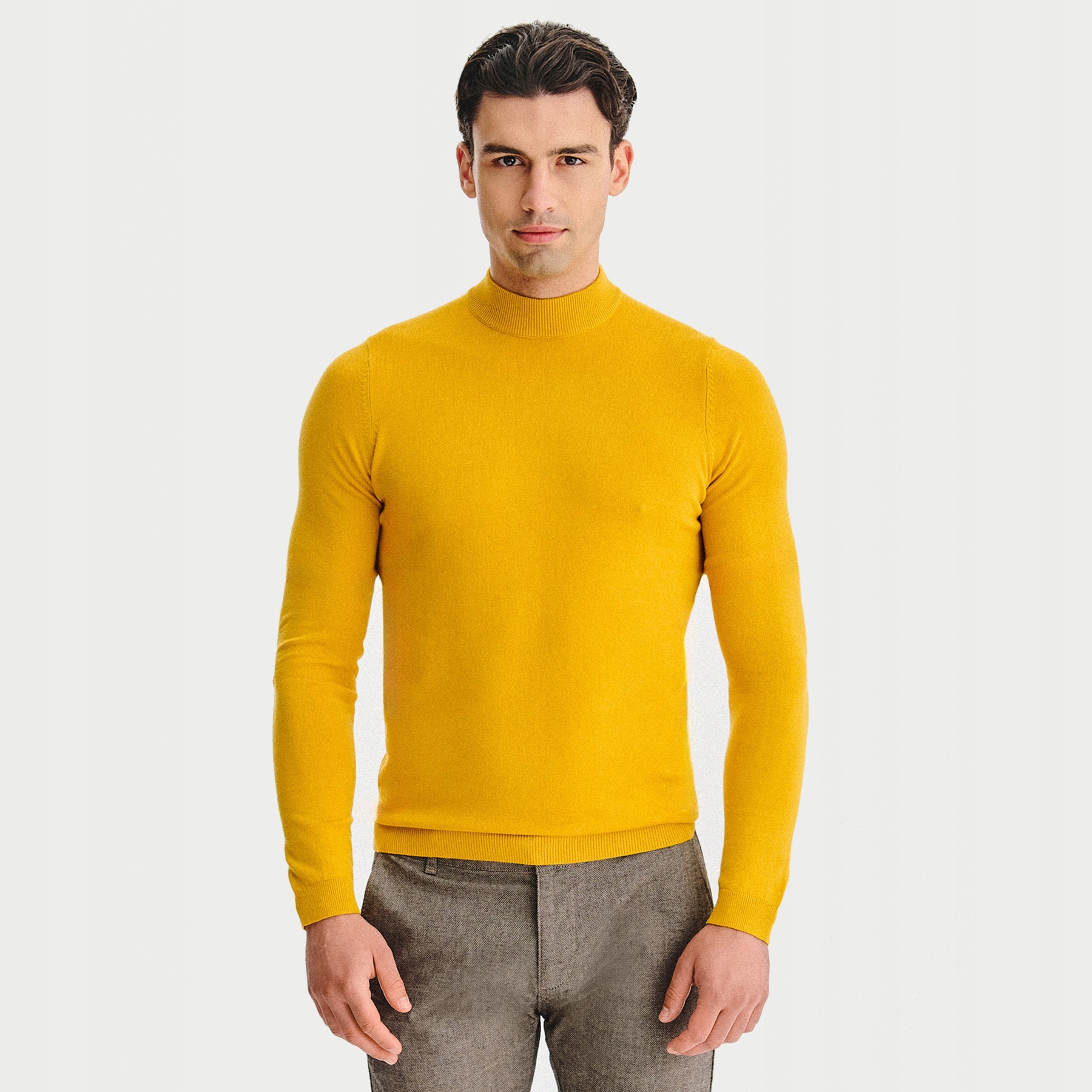 Základní pánský pologolf v žluté barvě Pako Lorente vel XXL