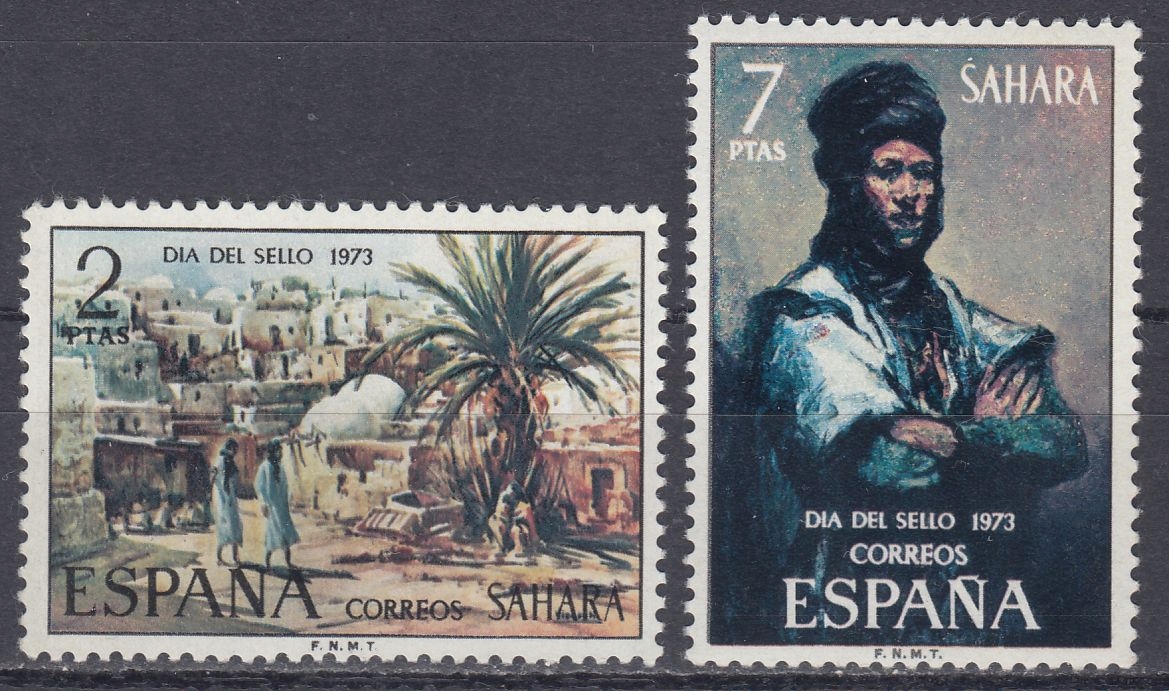 SAHARA ESPANOL - 1973 - Mi 343-344 - MALARSTWO xx