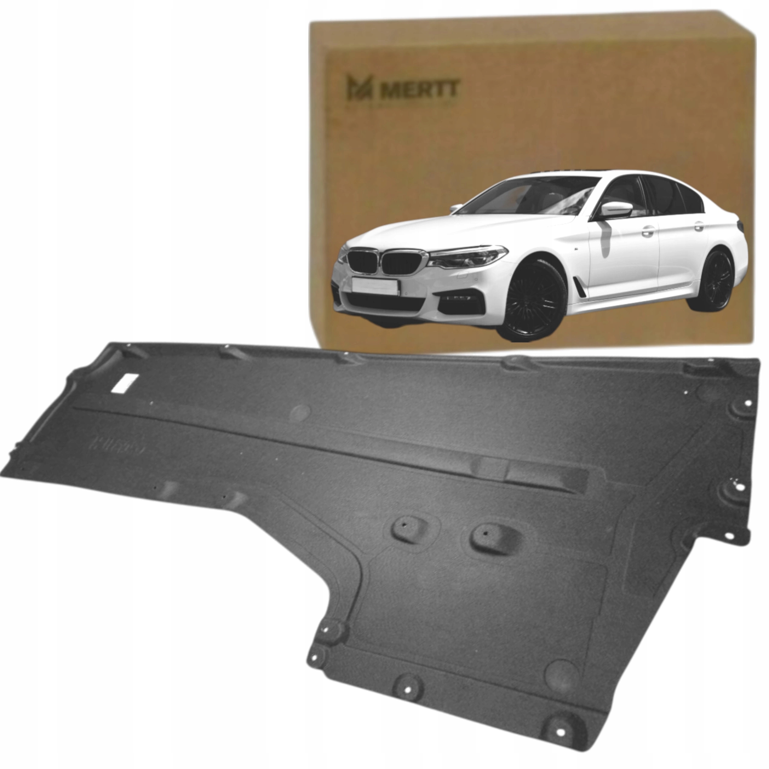 Bmw 5 G30 G31 2016+ Materiálová podlaha podvozku Spodní kryt Pravý