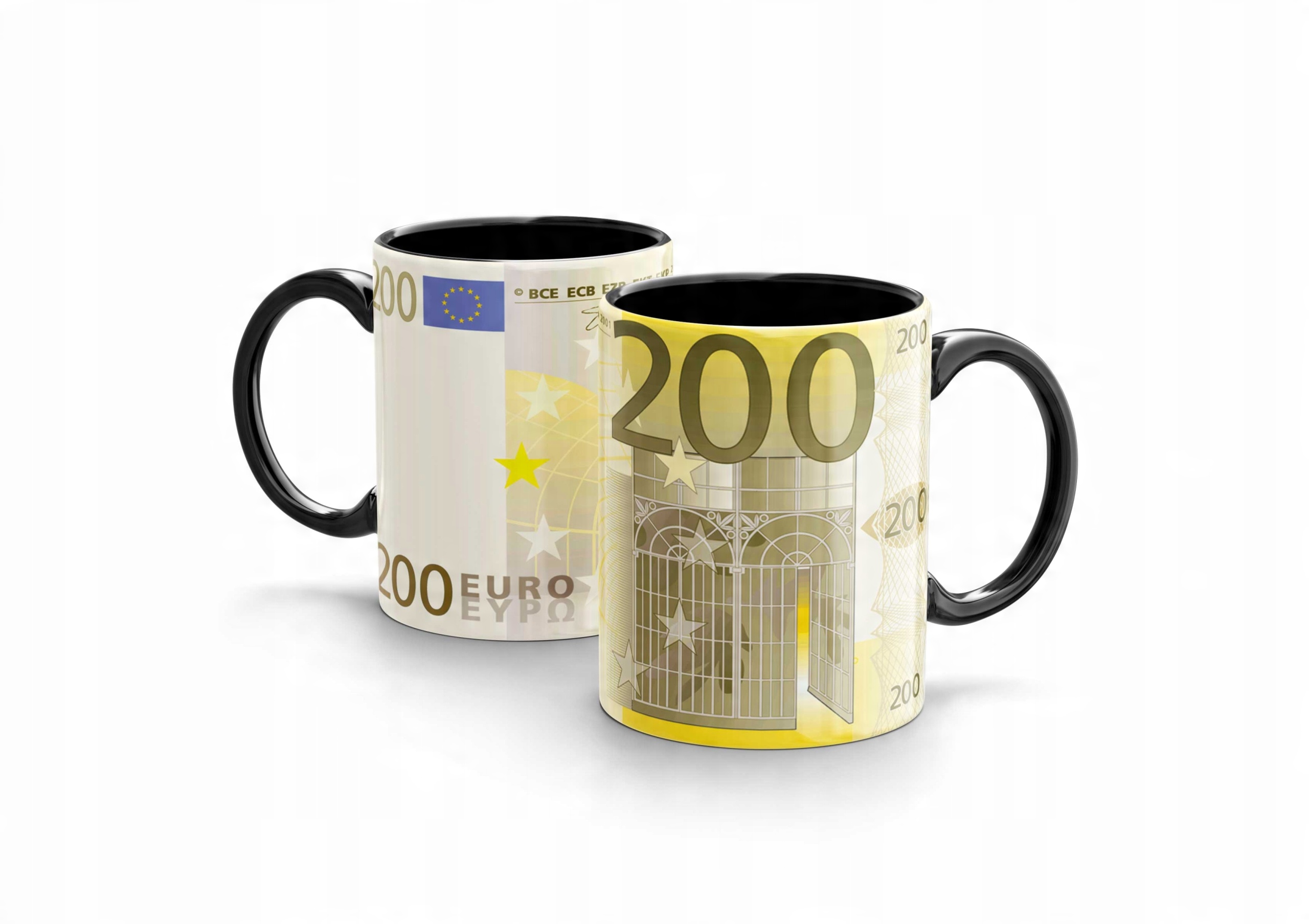 

Kubek Euro Pieniądze 200 Euro - kubek Czarny