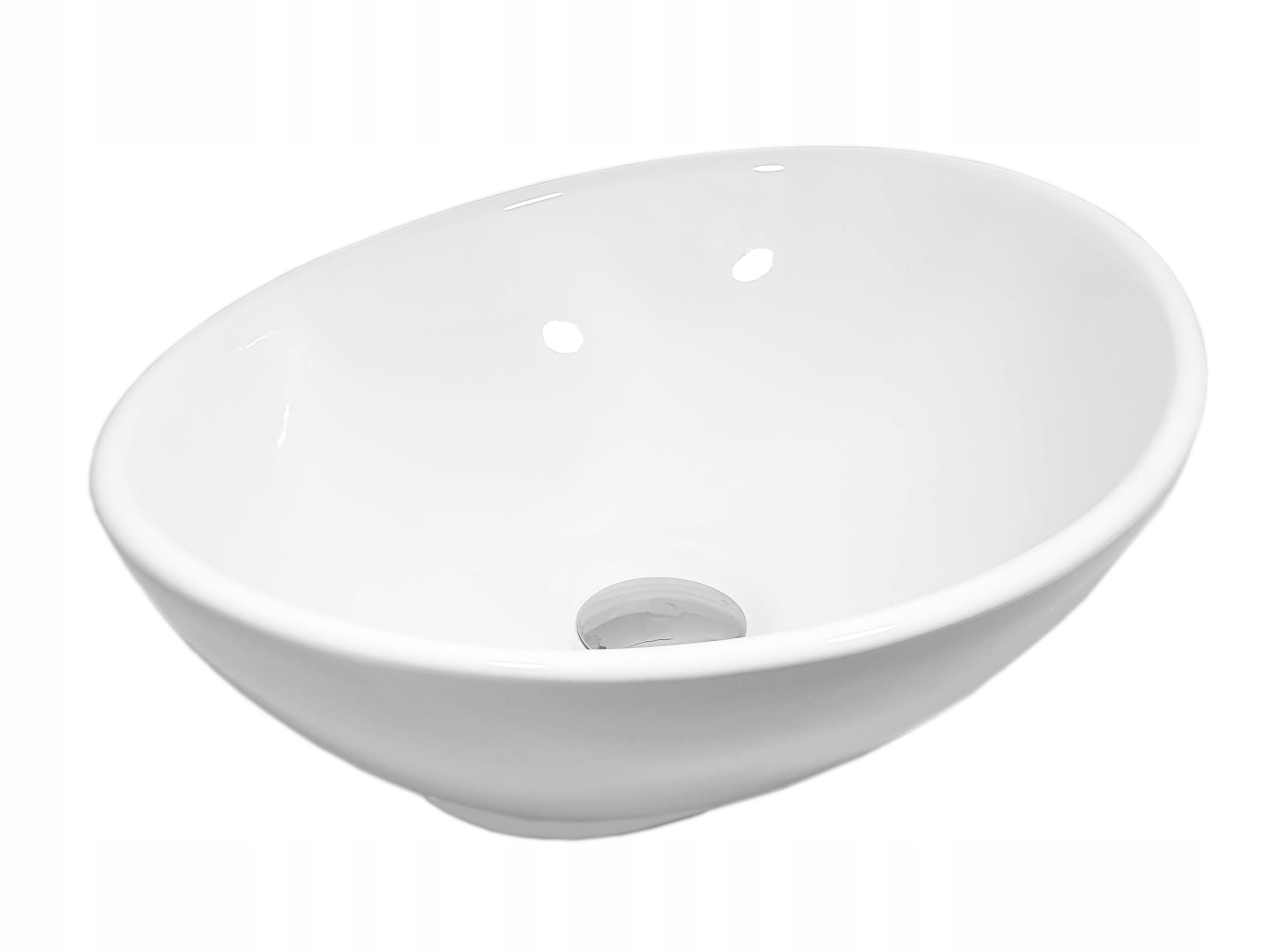 UMYWALKA 40x33x14.5 NABLATOWA BIAŁA OWALNA STAWIANA NA BLACIE ESTIVA EBA Marka Estiva