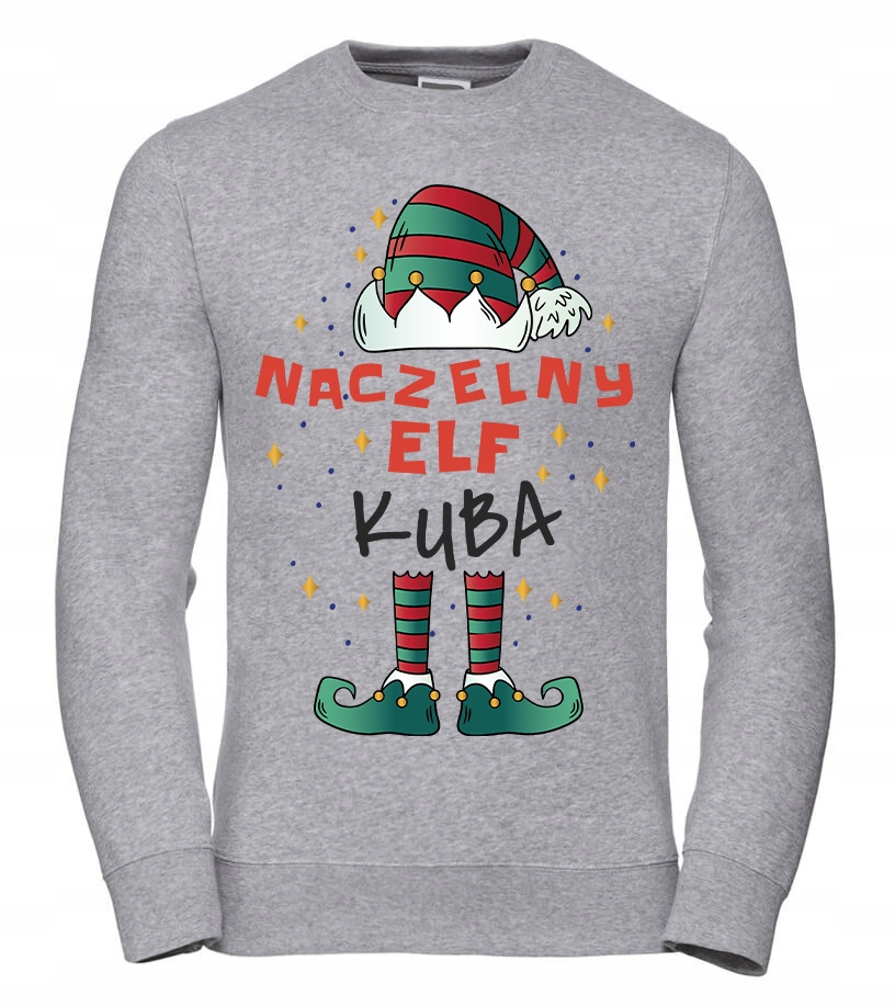 Pánská Mikina Vrchní elf [vyberte Si Jméno] S Šedá Pro něj Chlapa Manžela Chlap