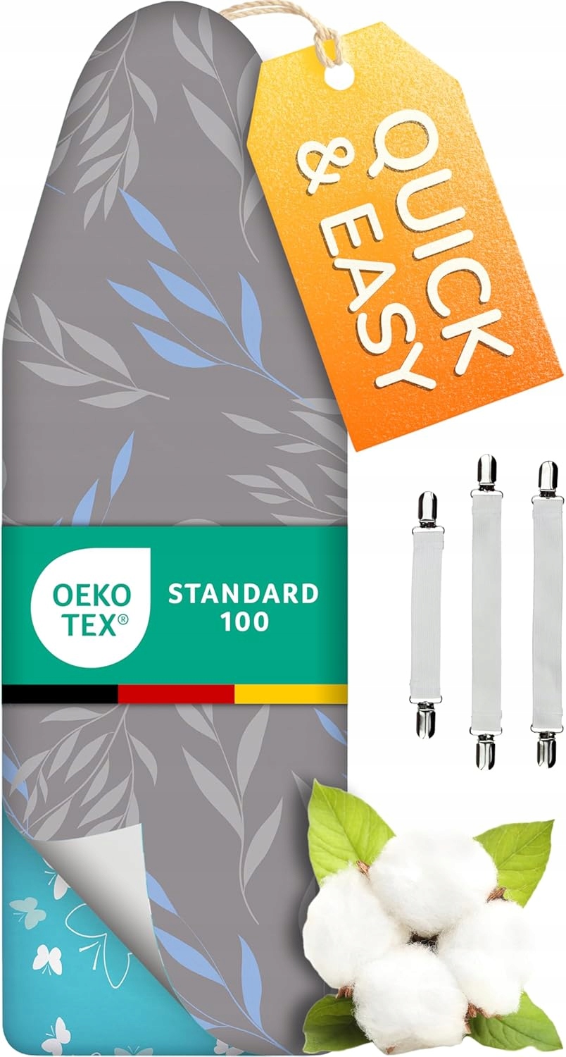 Smart&Gentle potah XL bavlna ÖKO-Tex modrošedý květ 125x45 cm