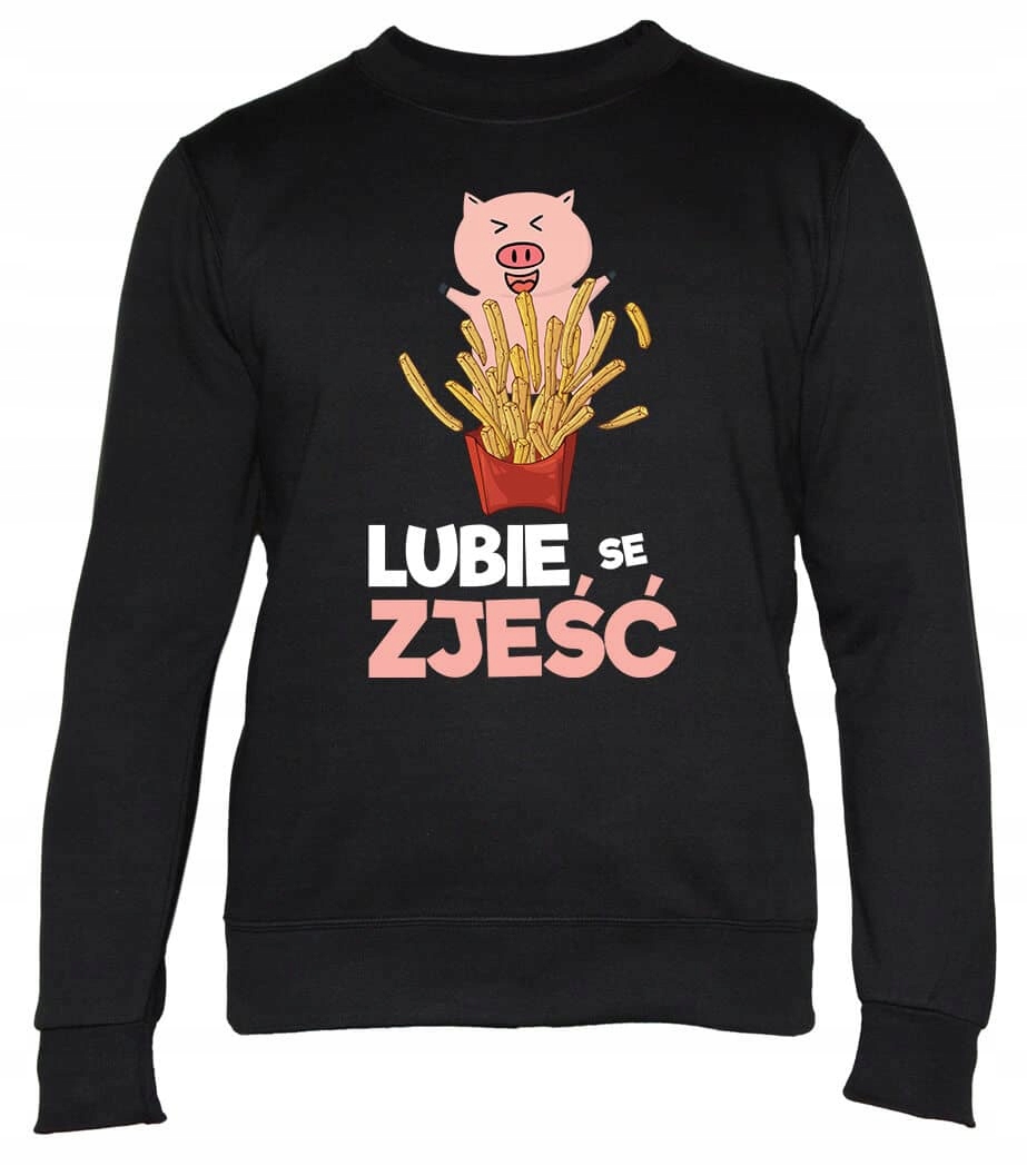 Dámská Mikina I Like to Eat 2XL černá, Dárek Pro Ni , pro něj