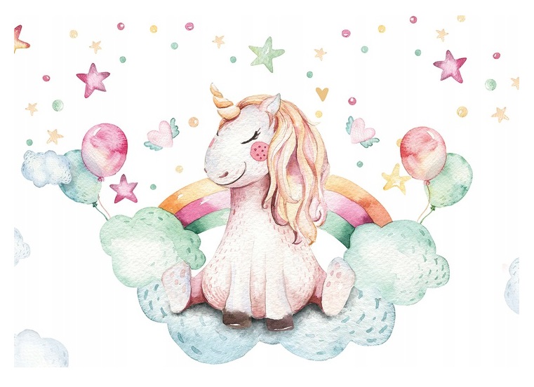 Fototapeta Jednorožec Unicorn Skandinávská 254x184