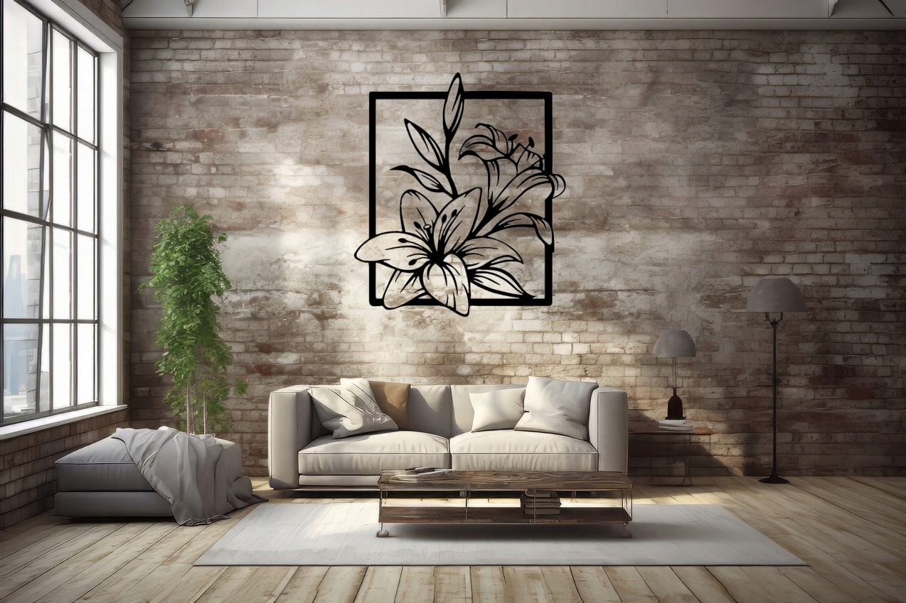 Obraz AŻUROWY Obrazy do salonu dekoracje scienne tryptyk Panele 3D 48cm Tematyka motywy roślinne