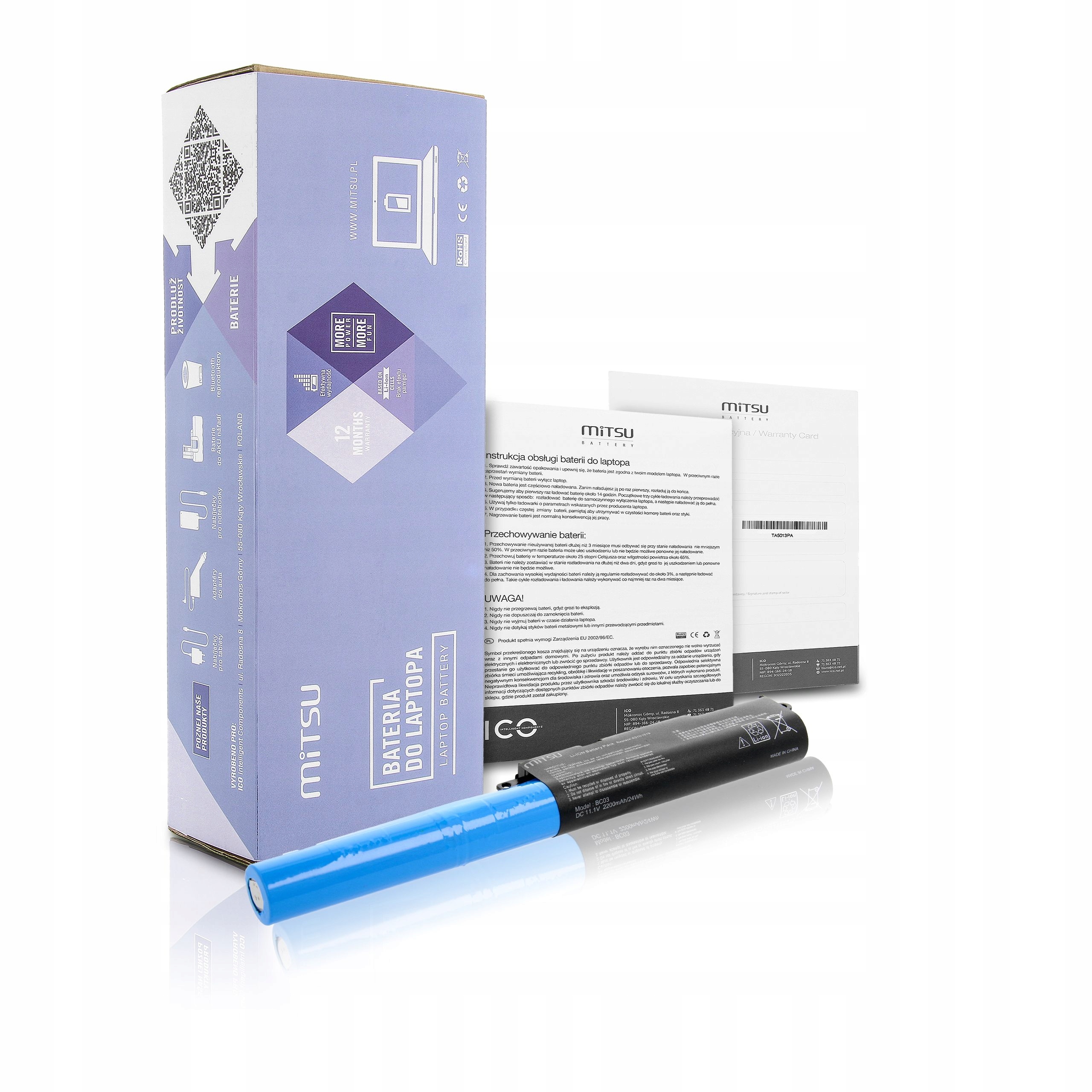 Baterie Mitsu pro Asus A540, F540, X540