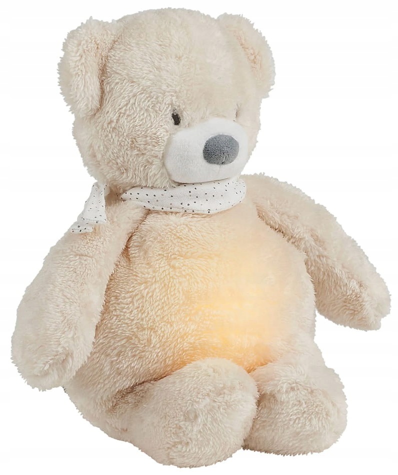 Nattou Sleepy Bear Pluszak Miś 4w1 Lampka Biały Szum Dźwięki Czujnik Płaczu