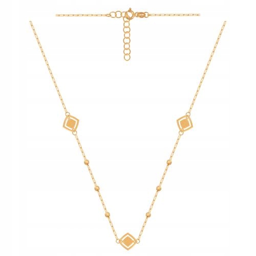 Ankrový náhrdelník ze zlata 585 zdobený gravírovanými kuličkami pro maminku