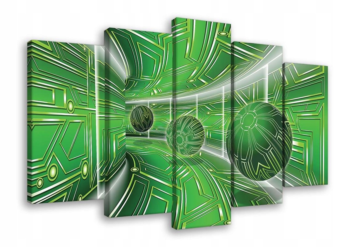 Obraz Na Plátně Canvas 100x60 Tunel Chodba Koule 3D Hloubka Abstrakce