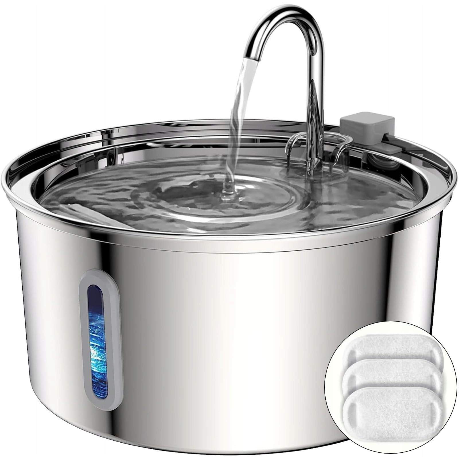 Napáječka s fontánou tomxcute kov 3200 ml