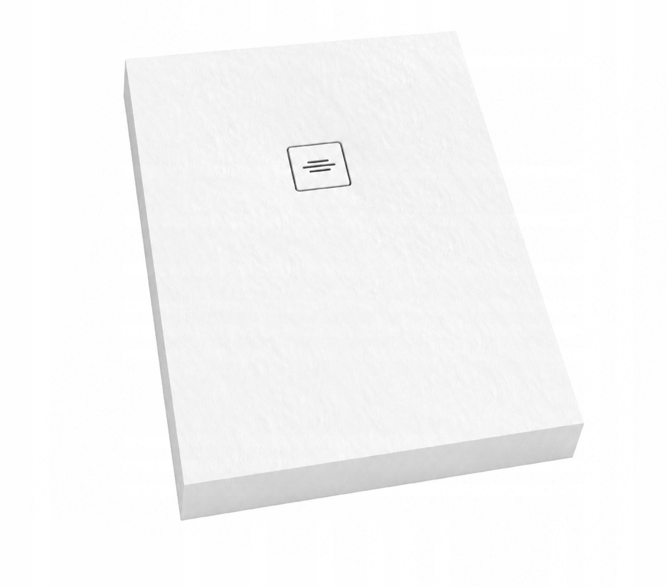 Brodzik 90x120 wysoki NonLimits White Stone 120x90 biały struktura Schedpol