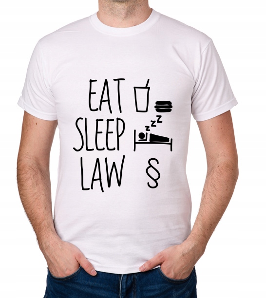 

koszulka Eat Sleep Law prezent