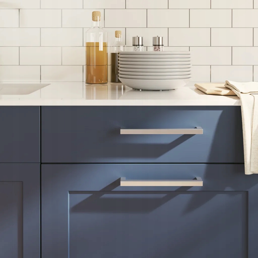 Nábytkové úchytky 10 ks stříbrné 192 mm nerezová ocel Stříbrná 3203667