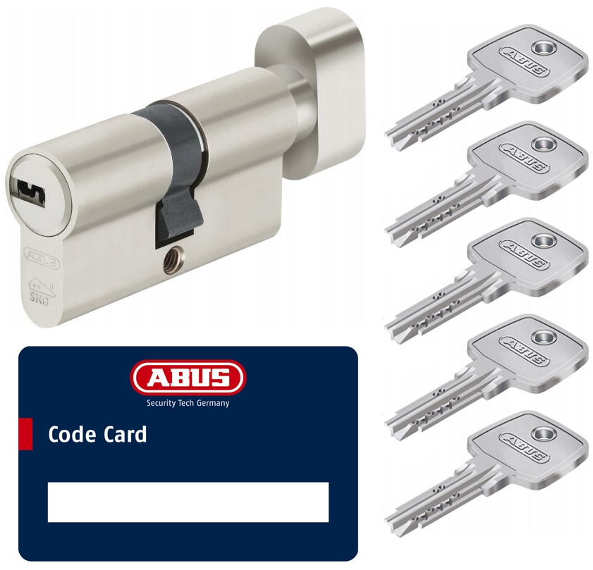 Vložka Abus D10 Nikl 35/55G Atest Kl.c S Knoflíkem