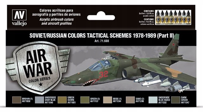 Vallejo 71608 Sada Model Air 8 barev Soviet color