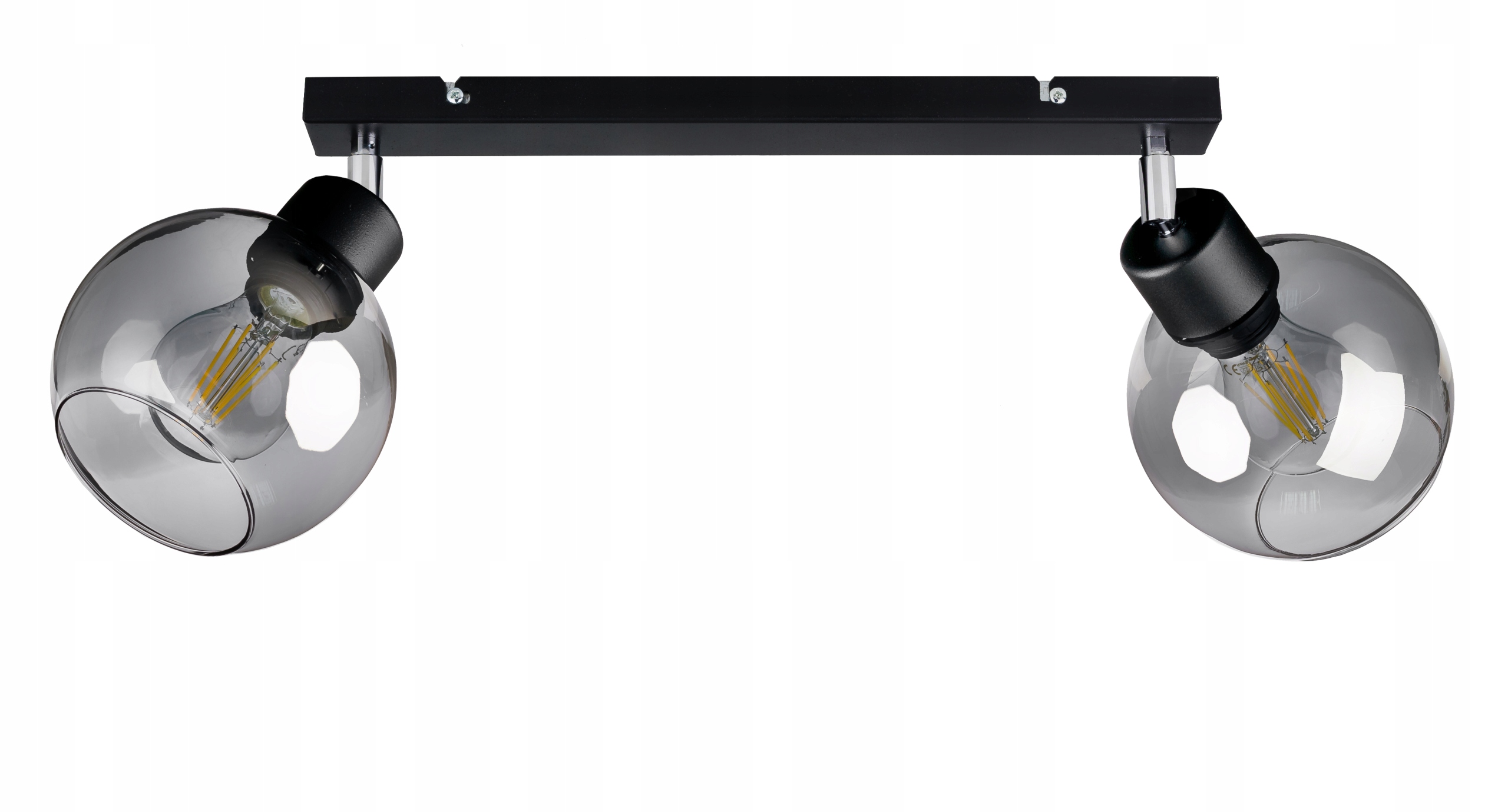 Lampa Stropní Svítidlo Nastavitelný Lustr Nosník Kula skleněná