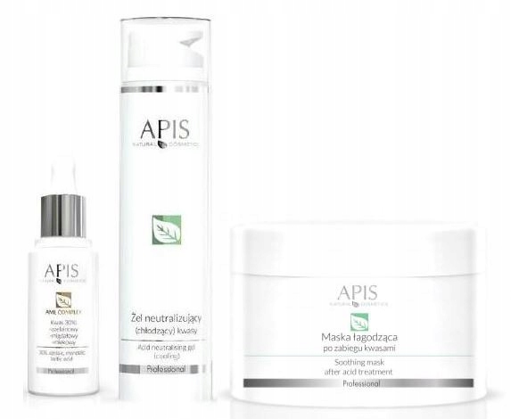 APIS KWAS AML COMPLEX 30% 30ML+ŻEL CHŁODZĄCY+MASKA