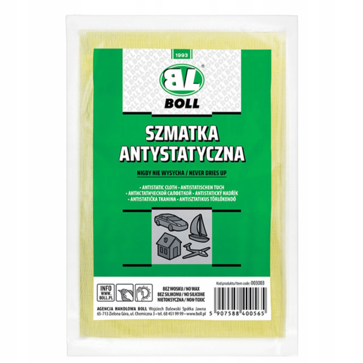 

Boll szmatka antystatyczna do usuwania zabrudzeń