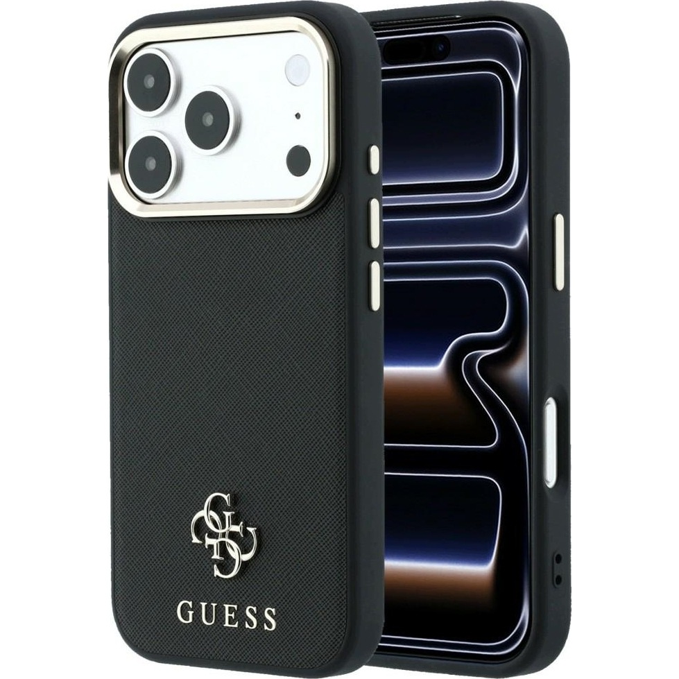 Etui Guess Saffiano Small 4G Classic Logo MagSafe na iPhone 17 Pro Max 18