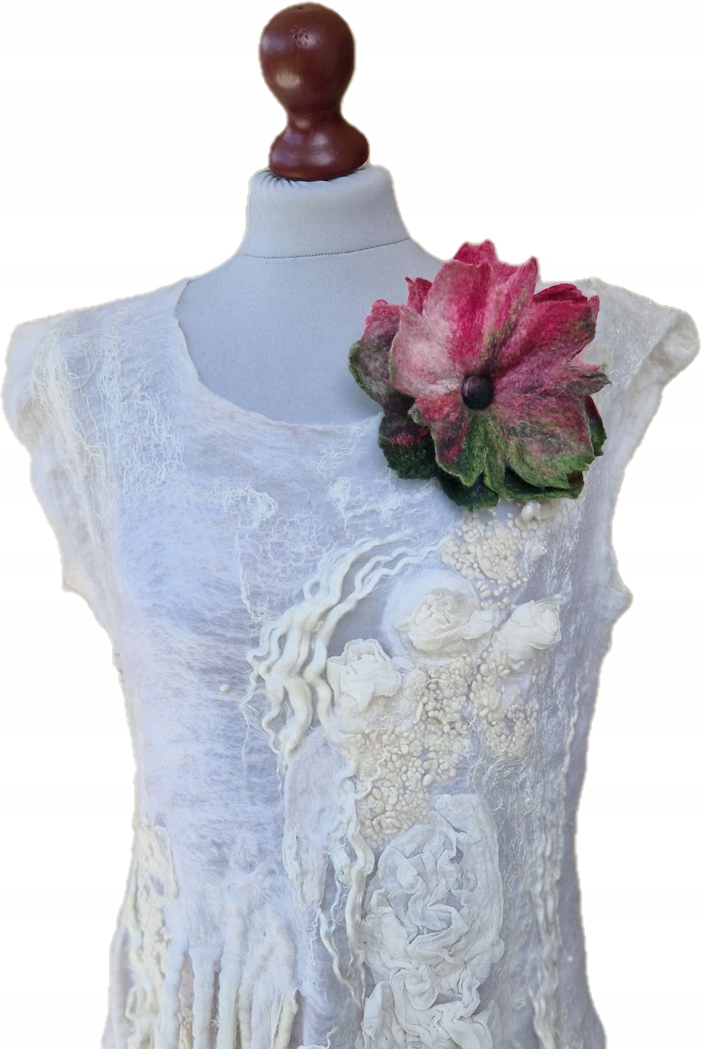 Brož Připínáček Květina Ručně Plstěná handmade