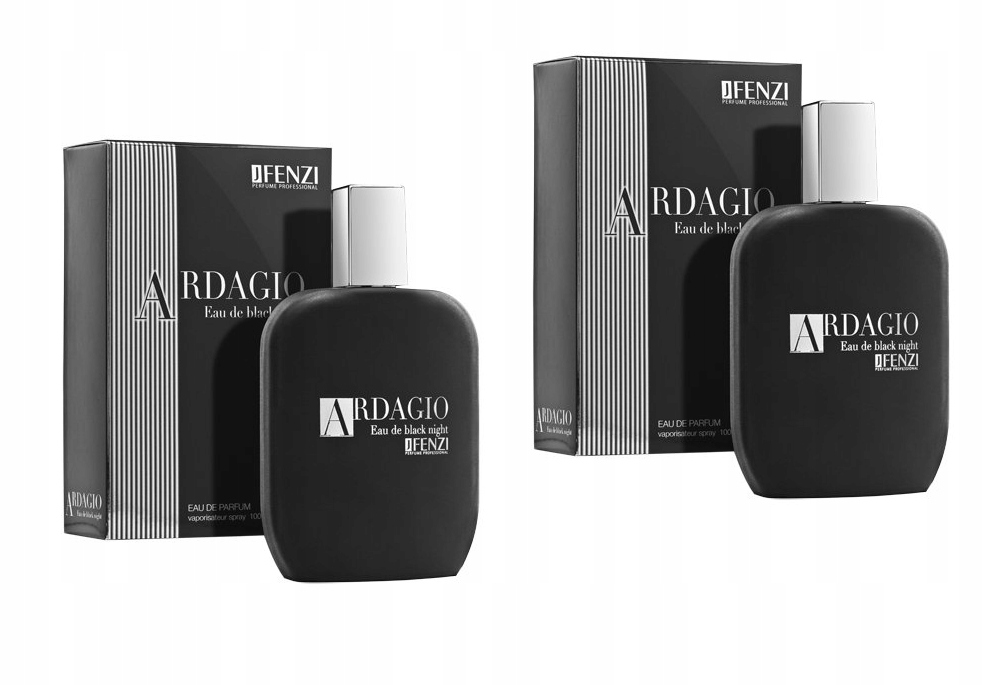 JFenzi Ardagio Eau De Black Night Men 2x100ml Edp Set