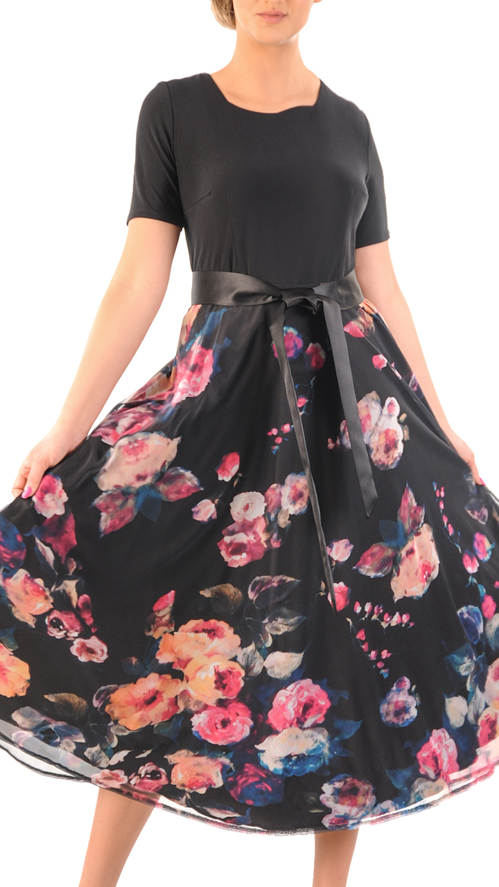 Šaty Agáta 40 let na svatební hostina elegantní na společenské přijímání