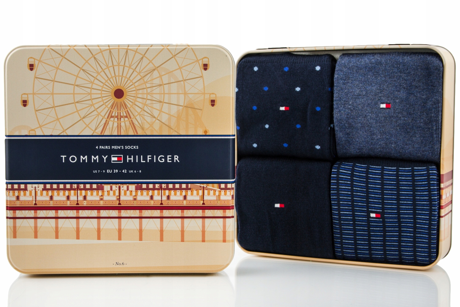 

Skarpetki Tommy Hilfiger 4PAK męskie bawełna 39-42