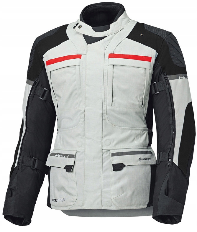 Held Carese 3 Gtx Grey Čierna Motocyklová Textilná Bunda M