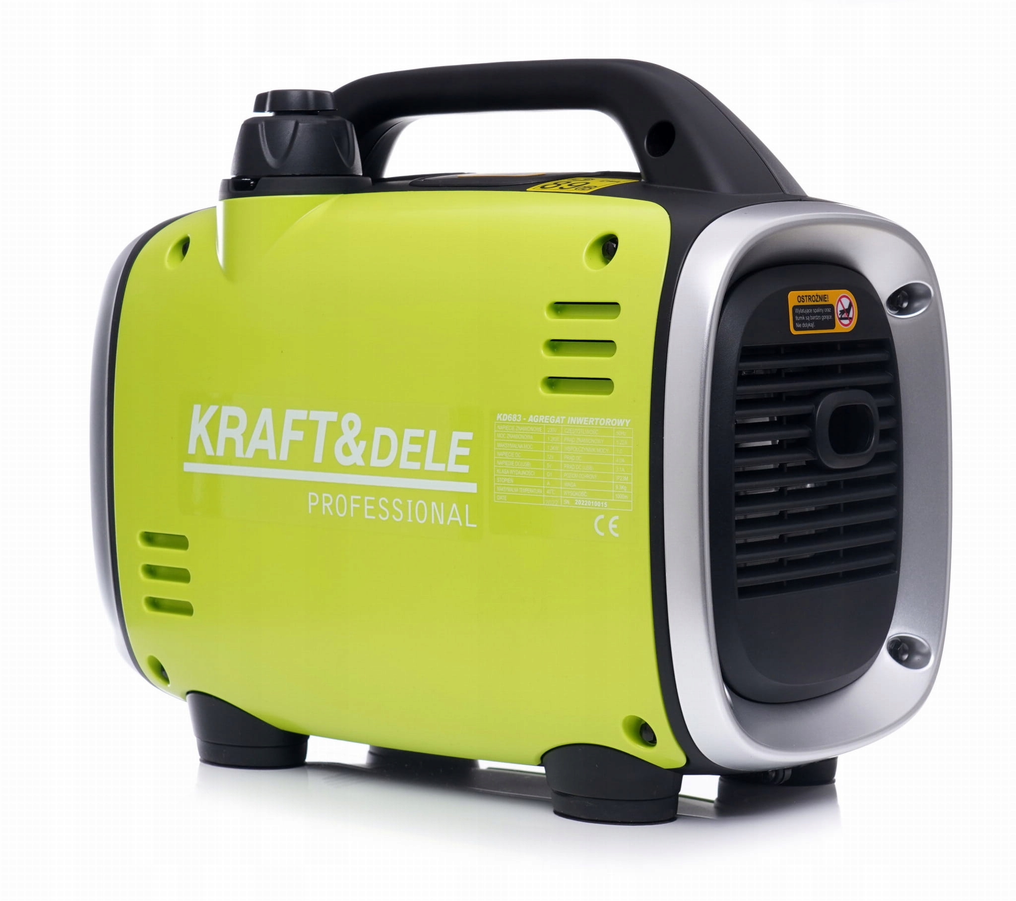 Invertorový generátor 1,2 kW 1,3 kW Kraft&dele KD683