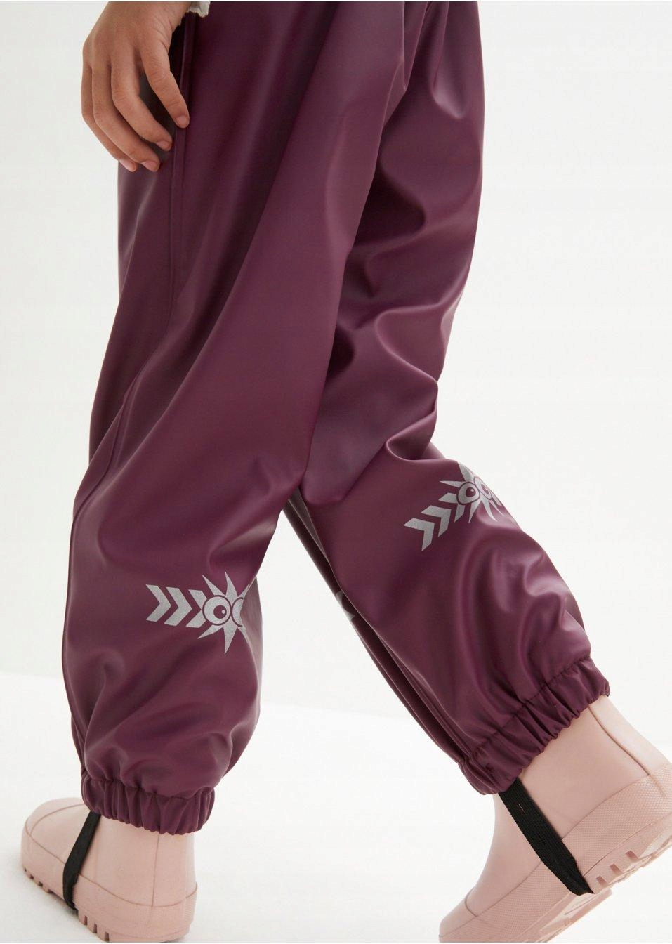 128 Bonprix WW DZIEWCZĘCE SPODNIE PRZECIWDESZCZOWE NA SZELKACH Wiek dziecka 8 lat +