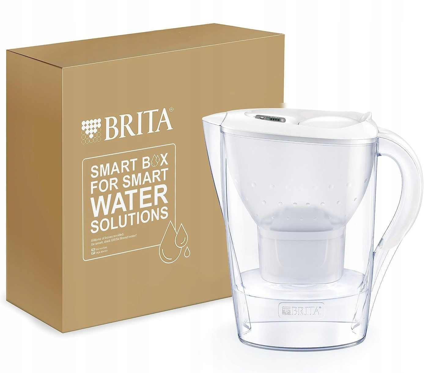 Brita Marella Dzbanek Filtrujący Z Filtrem Na Wodę 2,4L Biały