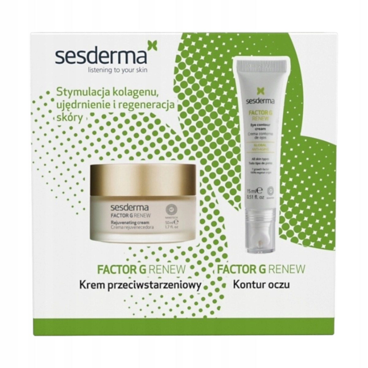 Sesderma Factor G Zestaw: Krem do twarzy Krem pod oczy