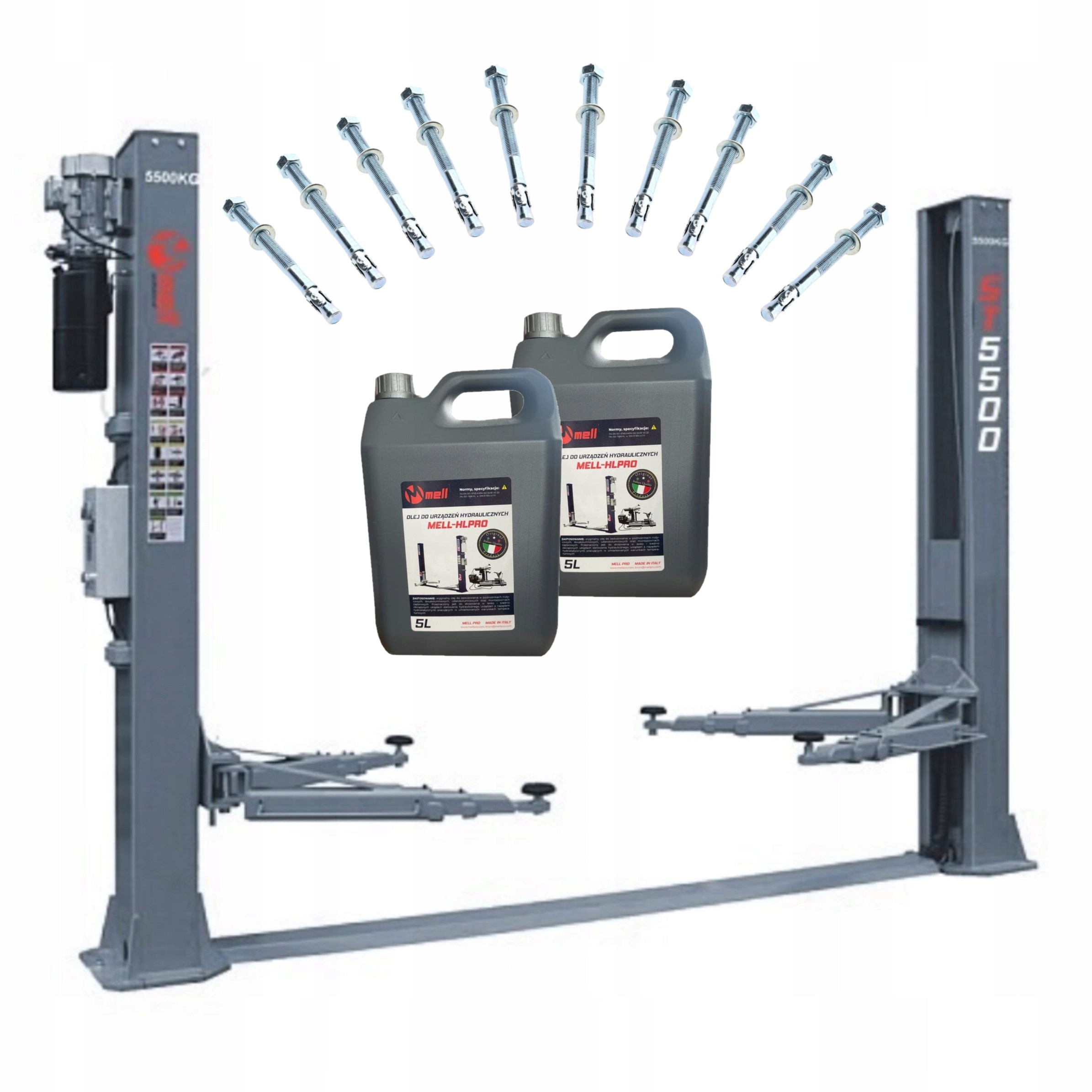 Podnośnik dwukolumnowy samochodowy 5,5T MELL BUSY