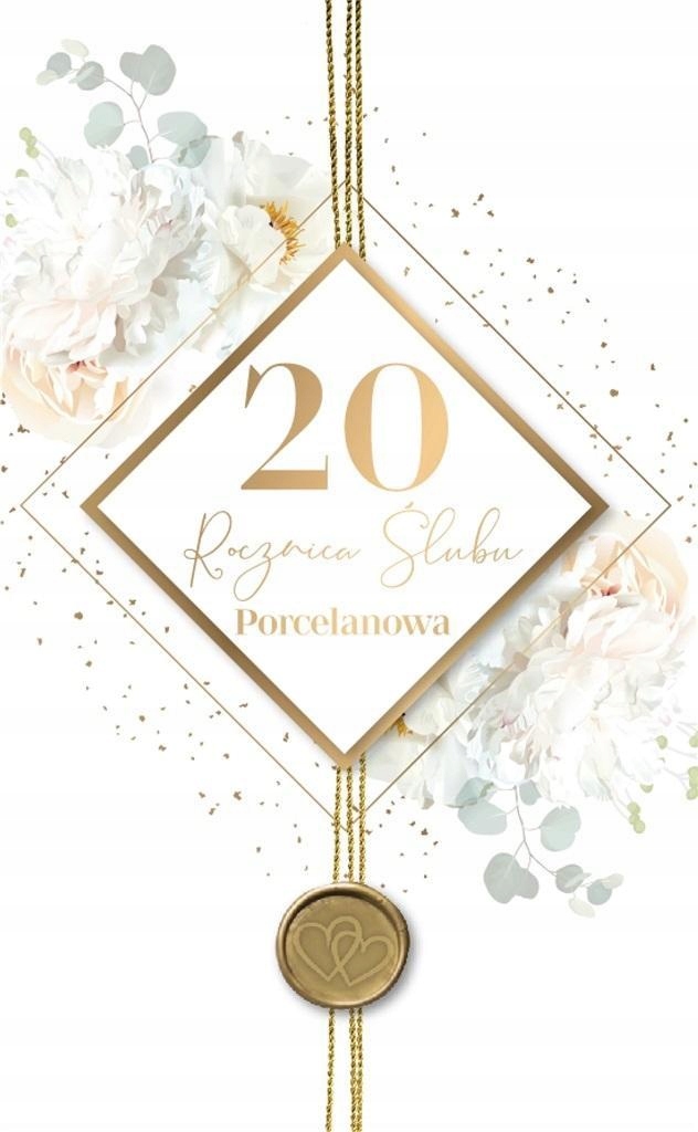 KARNET ROCZNICA ŚLUBU 20 LUX-72