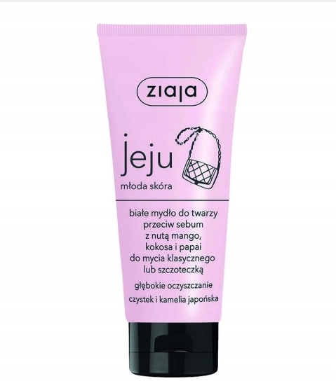 

Ziaja Jeju Róż Mydło Białe do twarzy przeciw sebum