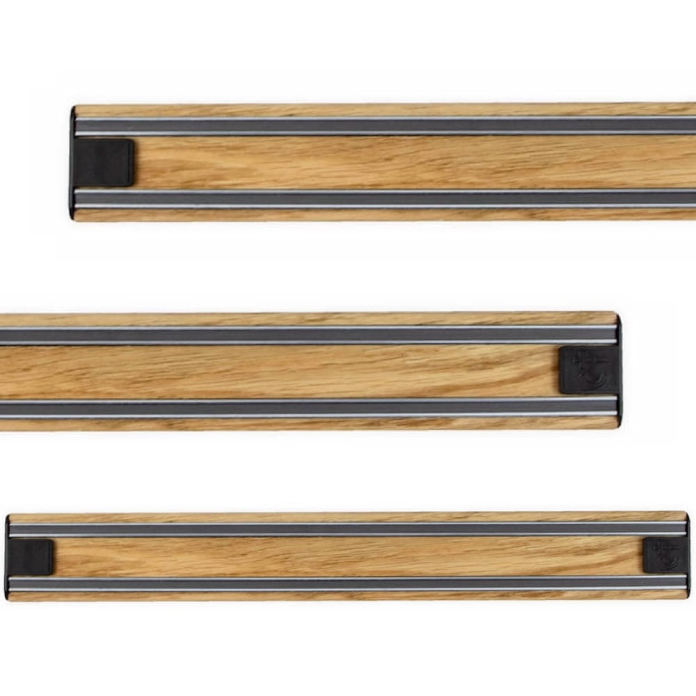 Bisbell Drevená magnetická lišta na nože Dubový dub 35 cm 350 mm B45O35