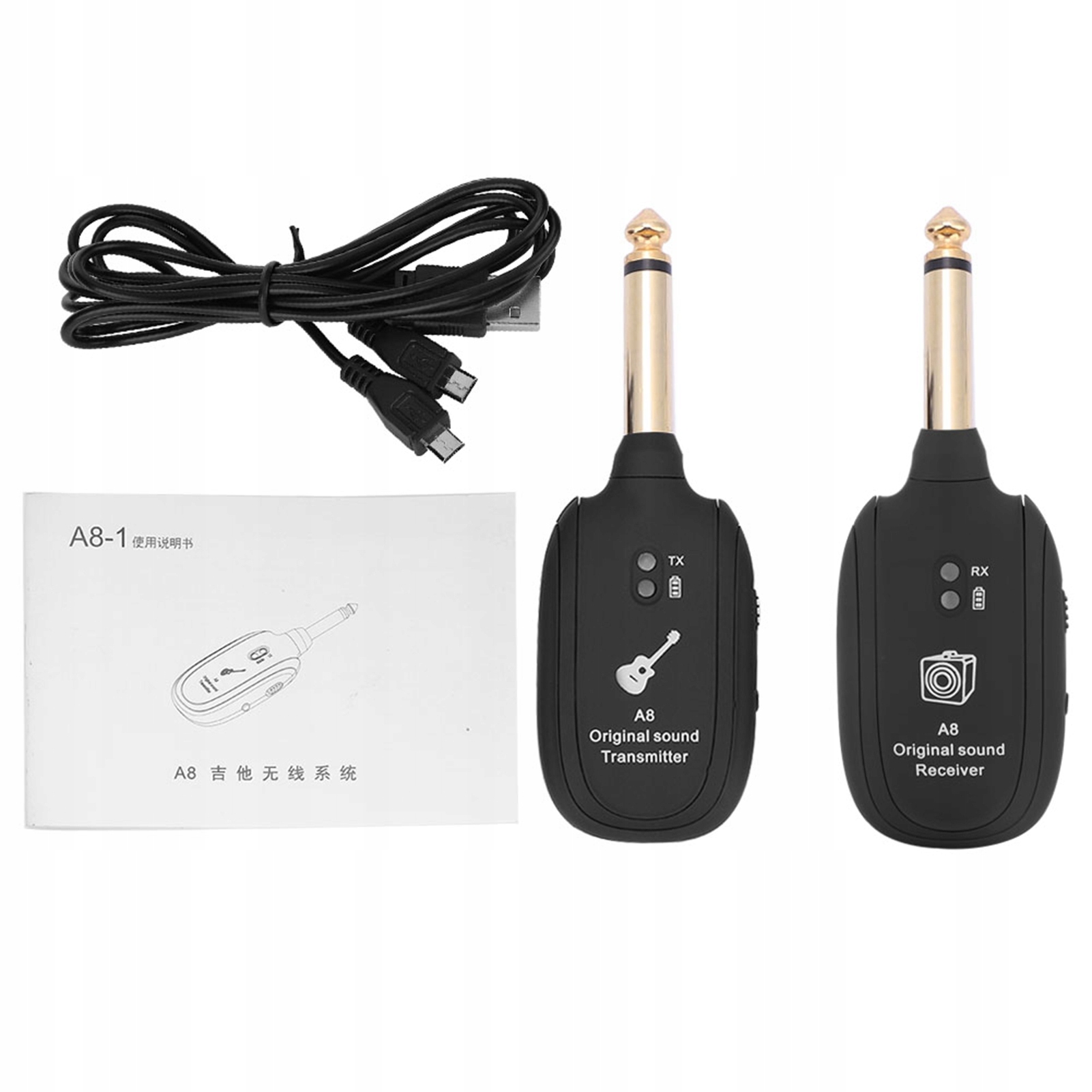 A8 ZESTAW BEZPRZEWODOWY WIRELESS SYSTEM DO GITARY Marka bez marki