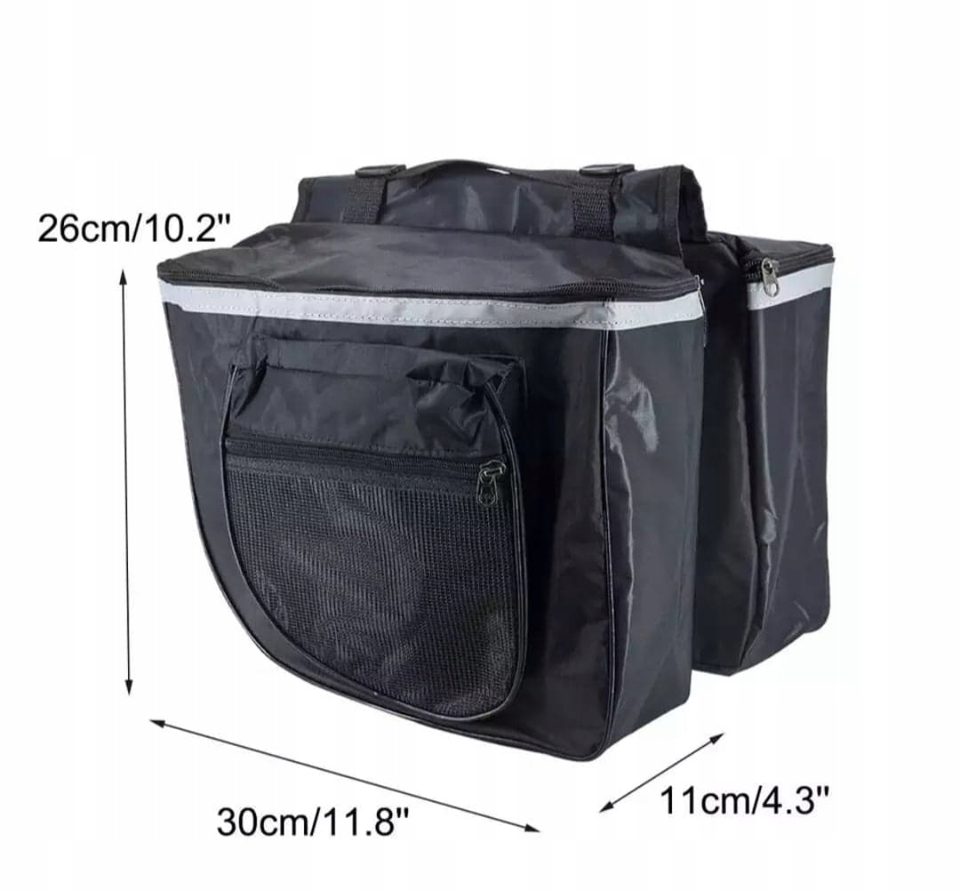 TORBA SAKWA ROWEROWA TYLNA BAGAŻNIK DUŻA 25L Liczba kieszeni 2