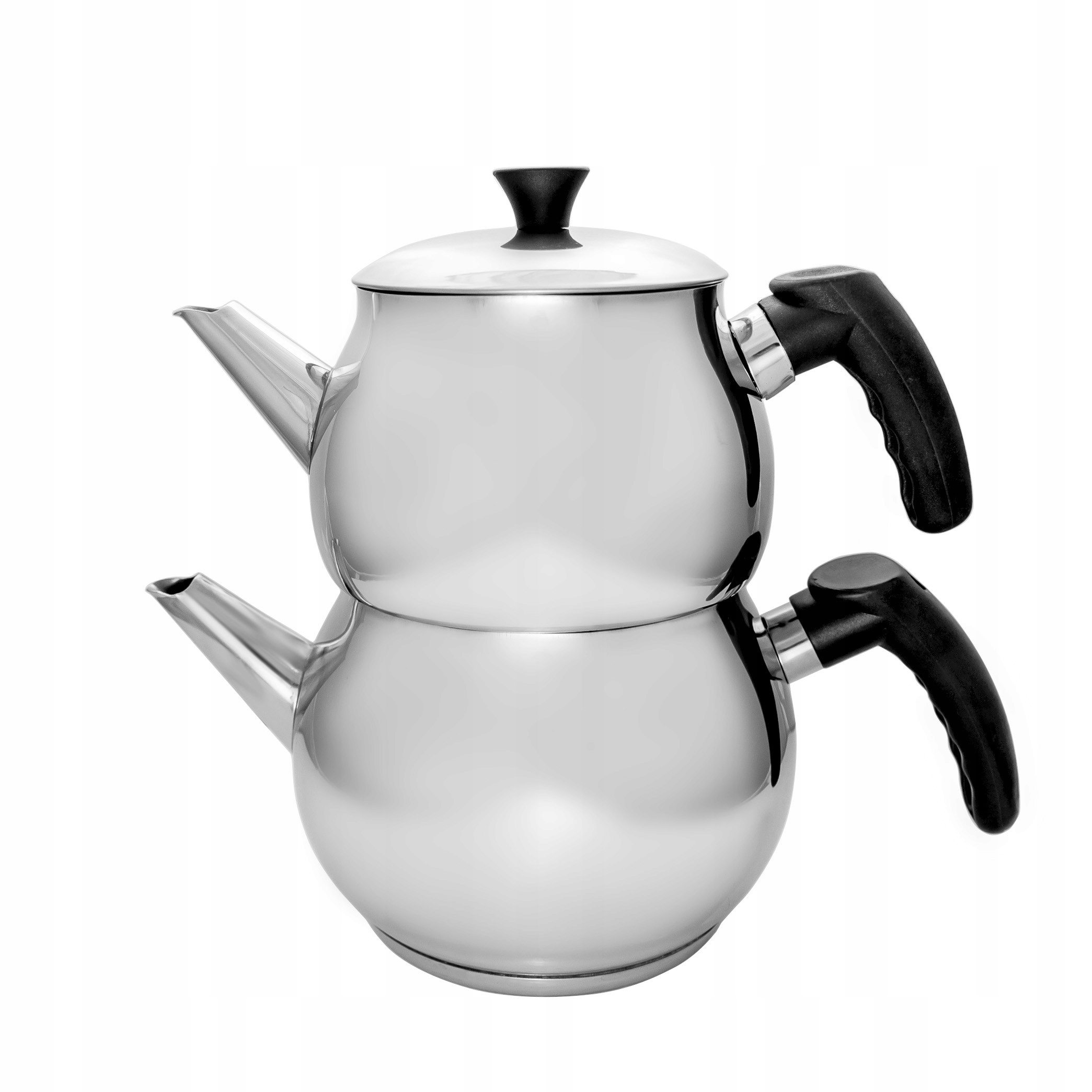 Czajnik turecki do herbaty średni czarne rączki indukcja 2.2L