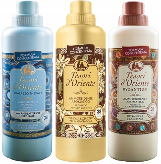 Levně Tesori d'Oriente Sada 3 italských oplachovacích přípravků 760 ml Tvb